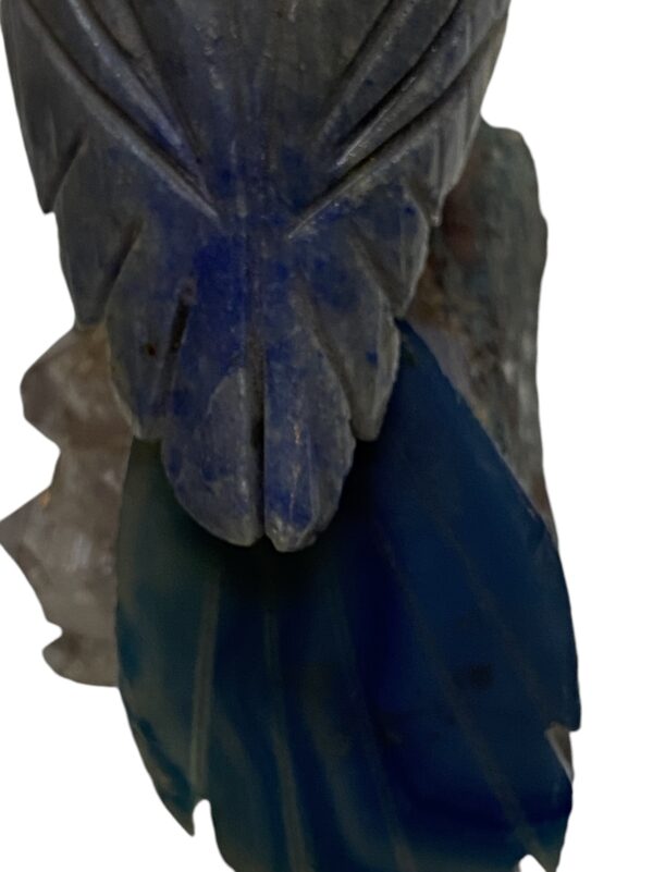 Figura de Ave - Piedra Tallada con Base de Cuarzo - Imagen 2