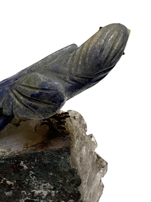 Figura de Ave - Piedra Tallada con Base de Cuarzo - Imagen 6