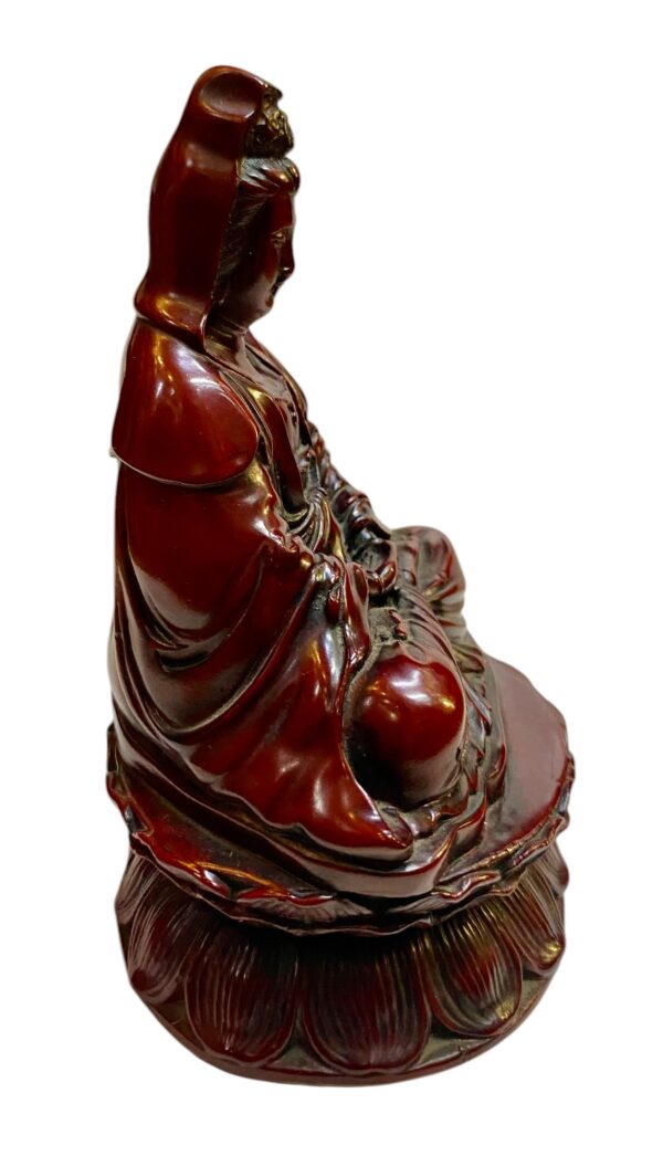 Figura Diosa Oriental - Piedra Reconstituida - Imagen 4